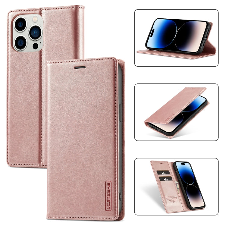 LC.IMEEKE Forte custodia per telefono in pelle magnetica con supporto, slot per schede e portafoglio, For iPhone 14 Pro Max, For iPhone 14 Pro, For iPhone 14 Plus, For iPhone 14