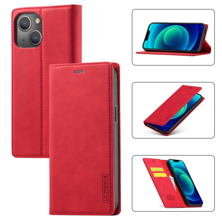 LC.IMEEKE Forte custodia per telefono in pelle magnetica con supporto, slot per schede e portafoglio, For iPhone 14 Pro Max, For iPhone 14 Pro, For iPhone 14 Plus, For iPhone 14