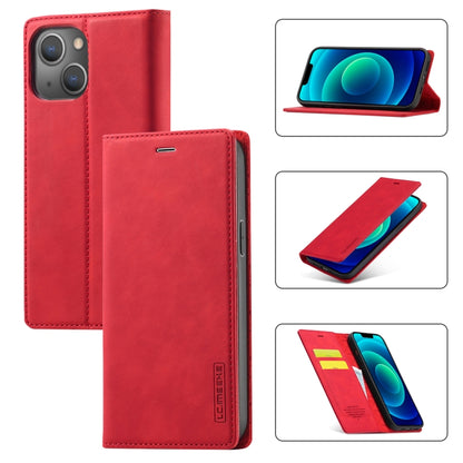 LC.IMEEKE Forte custodia per telefono in pelle magnetica con supporto, slot per schede e portafoglio, For iPhone 14 Pro Max, For iPhone 14 Pro, For iPhone 14 Plus, For iPhone 14