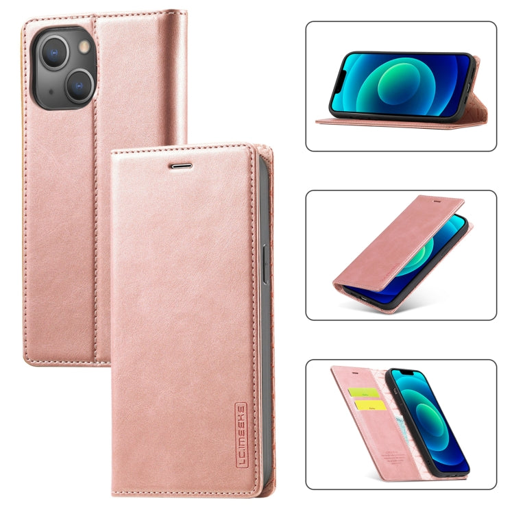 LC.IMEEKE Forte custodia per telefono in pelle magnetica con supporto, slot per schede e portafoglio, For iPhone 14 Pro Max, For iPhone 14 Pro, For iPhone 14 Plus, For iPhone 14