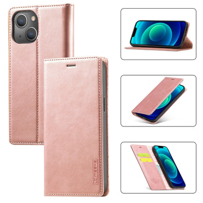 LC.IMEEKE Forte custodia per telefono in pelle magnetica con supporto, slot per schede e portafoglio, For iPhone 14 Pro Max, For iPhone 14 Pro, For iPhone 14 Plus, For iPhone 14