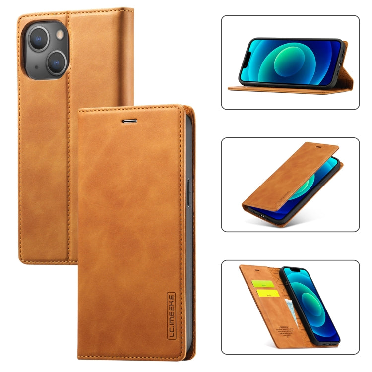 LC.IMEEKE Forte custodia per telefono in pelle magnetica con supporto, slot per schede e portafoglio, For iPhone 14 Pro Max, For iPhone 14 Pro, For iPhone 14 Plus, For iPhone 14