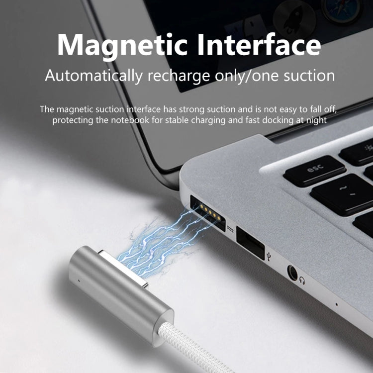 Cavo di ricarica da MagSafe 1 (a forma di L) a USB-C/Type-C PD da 100 W a 5 pin, lunghezza cavo: 1,8 m, MagSafe 1 (L-shaped)