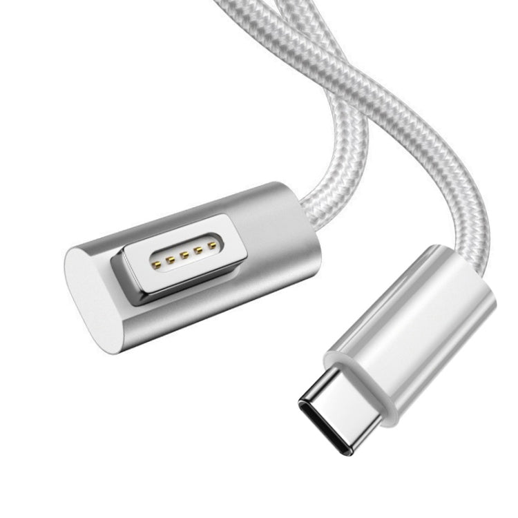 Cavo di ricarica da MagSafe 2 (a forma di T) a USB-C/Type-C PD da 100 W a 5 pin, lunghezza cavo: 1,8 m, MagSafe 2 (T-shaped)