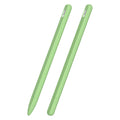 Custodia per stilo in silicone liquido a strisce 3 in 1 con due cappucci per le punte, For Apple Pencil 1, For Apple Pencil 2