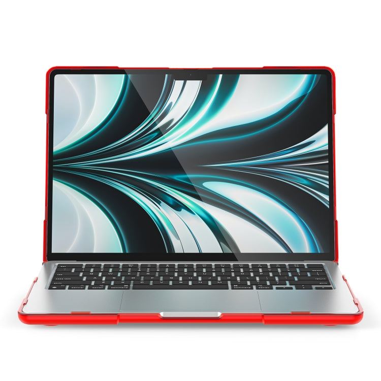 Custodia protettiva per laptop anticaduta bicolore TPU + PC, For MacBook Air 13.6 inch A2681 2022 / M3 2024 A3113 / M4 2025 A3240