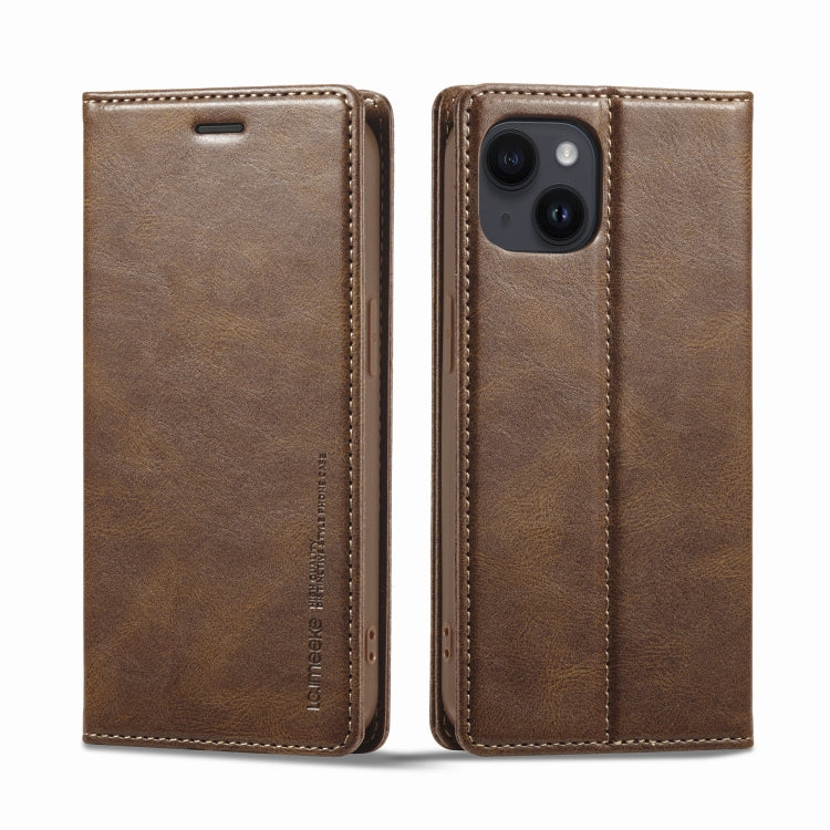 Custodia per IPhone in pelle antifurto LC.IMEEKE RFID