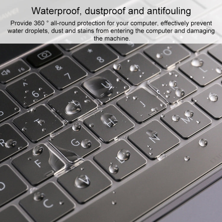 Pellicola protettiva per tastiera per laptop in TPU trasparente e antipolvere, For Huawei MateBook X Pro, For Huawei MateBook 14 inch, For Huawei MateBook D 14 inch, For Huawei MateBook D 15.6 inch