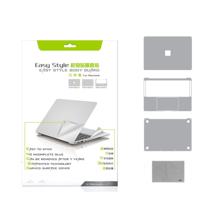 Pellicola di copertura superiore 4 in 1 + Pellicola di copertura inferiore + Pellicola a supporto completo + Pellicola per touchpad Pellicola protettiva per laptop, For Pro Retina 15.4 inch A1398, For Air 11.6 inch A1370, For 13.3 inch A1278�����������...