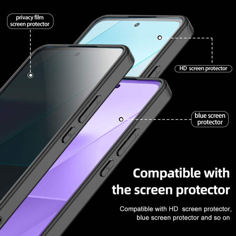 Custodia rigida per PC in TPU trasparente per armatura, For Xiaomi Redmi Note 13, For Xiaomi 14 Ultra, For Xiaomi Redmi Note 13 Pro+, For Xiaomi Redmi Note 13 Pro, For Xiaomi Redmi K70 Pro, For Xiaomi Redmi K70
