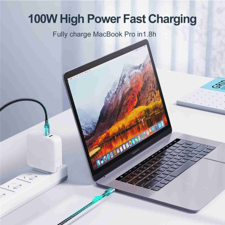 JOYROOM S-CC100A10 Cavo dati di ricarica rapida da 100 W da USB-C/tipo-C a USB-C/tipo-C serie straordinaria, 100W Type-C,1.2m