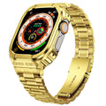 Custodia protettiva per orologio integrata in metallo, For Apple Watch Series SE 2025&6&SE&5&4 44mm, For Apple Watch Ultra 3 / 2 / 1 49mm, For Apple Watch Series 9 / 8 / 7 45mm