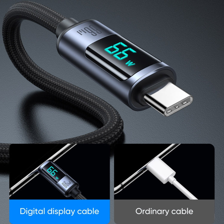 JOYROOM S-AC066A16 Cavo dati di ricarica rapida da USB a USB-C / Tipo-C con display digitale da 6 A, USB to Type-C