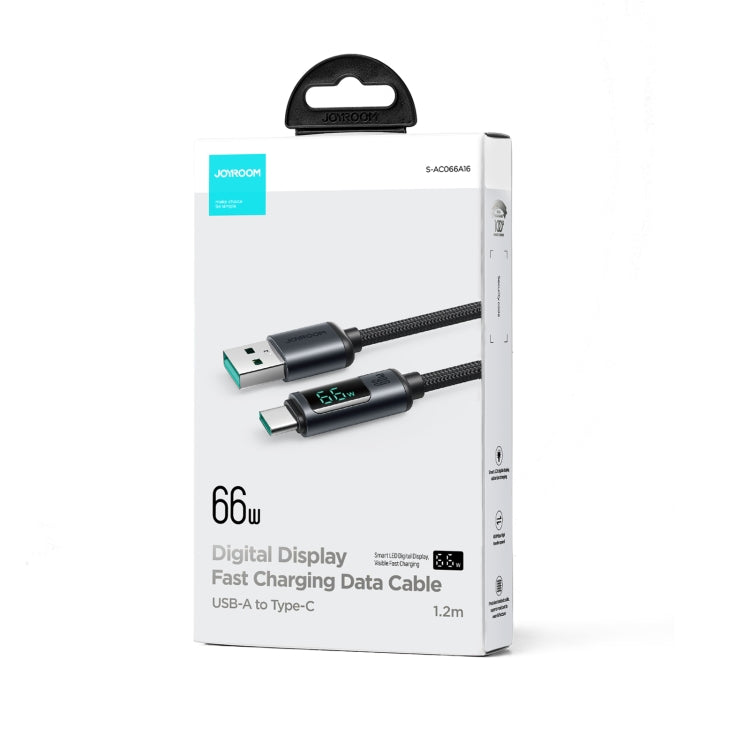 JOYROOM S-AC066A16 Cavo dati di ricarica rapida da USB a USB-C / Tipo-C con display digitale da 6 A, USB to Type-C