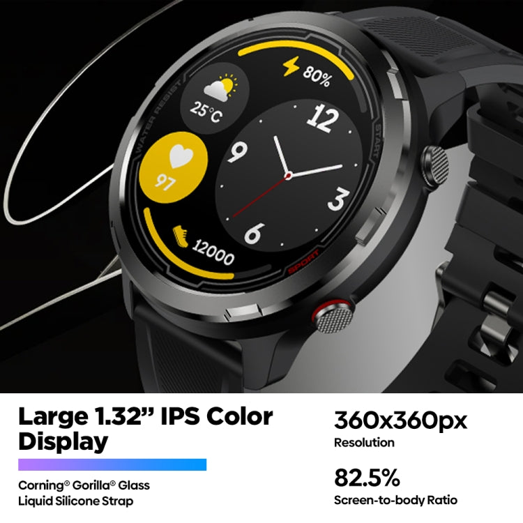 Zeblaze Stratos 2 Lite Schermo IPS da 1,32 pollici 5 ATM Impermeabile GPS Smart Watch, supporto monitoraggio della frequenza cardiaca / modalità sport, Stratos 2 Lite