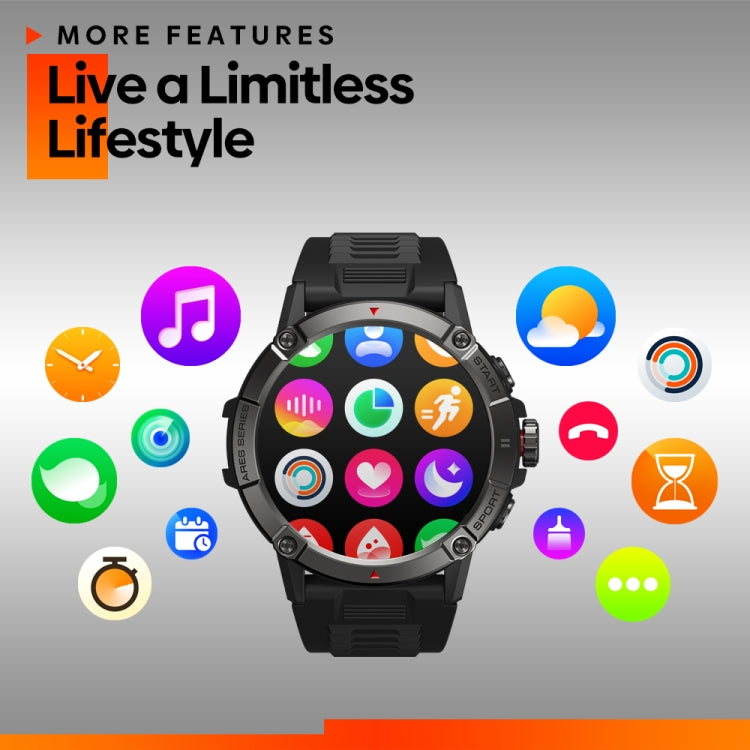Zeblaze Ares 3 Smart Watch con schermo IPS da 1,52 pollici supporta il monitoraggio della salute / chiamate vocali