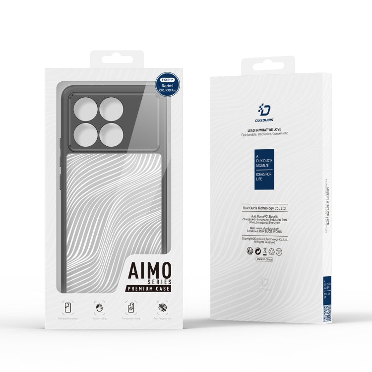 Custodia per telefono DUX DUCIS serie Aimo TPU + PC Frosted Feel, For Xiaomi Redmi K70/K70 Pro, For Xiaomi Mix Fold 3, For Xiaomi 14 Pro