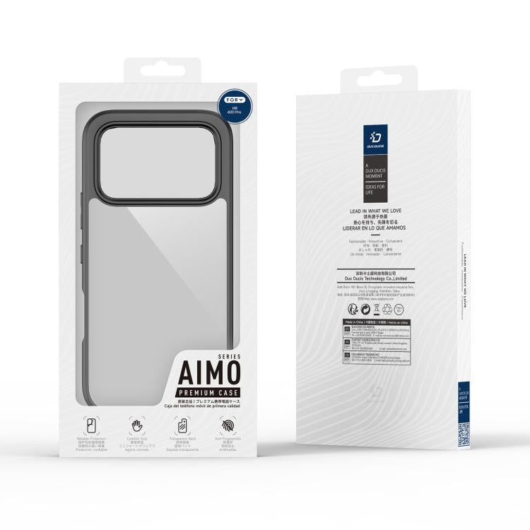 Custodia per telefono DUX DUCIS serie Aimo TPU + PC Frosted Feel, For Honor 600 Pro Global, For Honor 600 Global, For Honor 600 Lite Global / X80i, For Honor Magic8 Pro Air 5G, For Honor Magic8 Lite / X9d / X70, For Honor Magic8 Pro, For Honor Magic8  ...