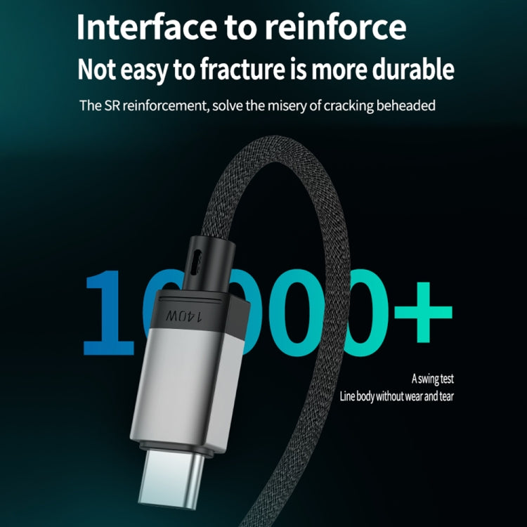 Cavo di ricarica magnetico da 140 W da tipo C a Magsafe 3, Silver, Blue