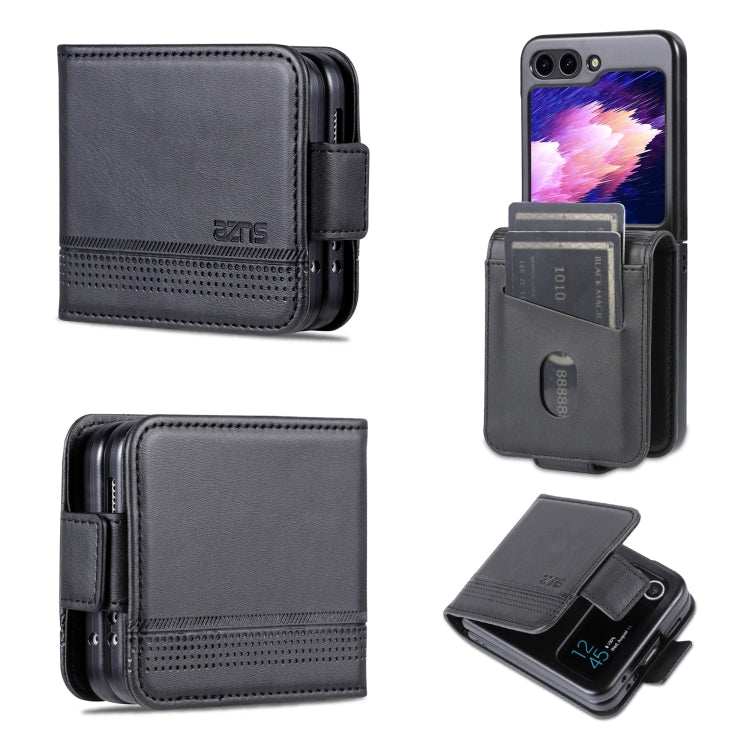 AZNS Custodia per telefono in pelle a conchiglia con struttura in vitello magnetico, For Samsung Galaxy Z Flip6 5G, For Samsung Galaxy Z Fold6 5G, For Samsung Galaxy Z Fold5 5G, For Samsung Galaxy Z Flip5 5G