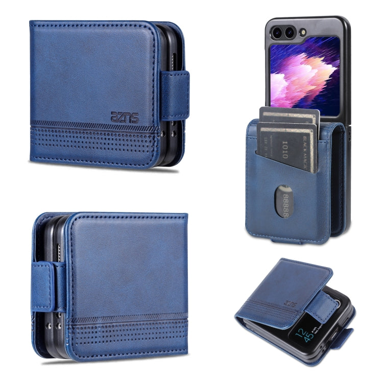 AZNS Custodia per telefono in pelle a conchiglia con struttura in vitello magnetico, For Samsung Galaxy Z Flip6 5G, For Samsung Galaxy Z Fold6 5G, For Samsung Galaxy Z Fold5 5G, For Samsung Galaxy Z Flip5 5G