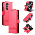 AZNS Custodia per telefono in pelle a conchiglia con struttura in vitello magnetico, For Samsung Galaxy Z Fold5 5G, For Samsung Galaxy Z Flip5 5G