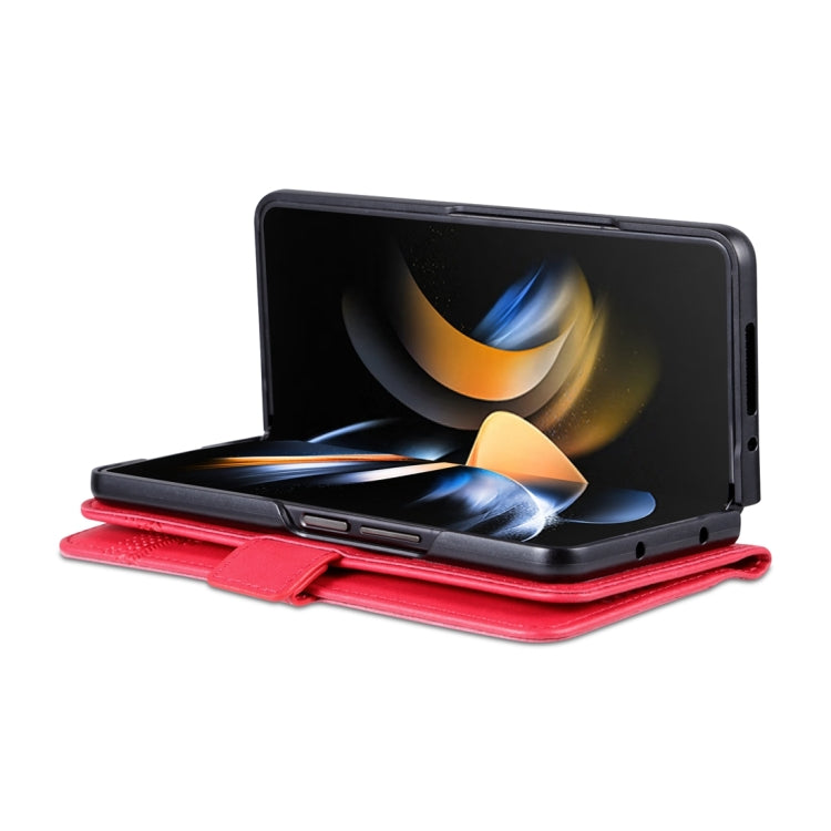AZNS Custodia per telefono in pelle a conchiglia con struttura in vitello magnetico, For Samsung Galaxy Z Fold5 5G, For Samsung Galaxy Z Flip5 5G
