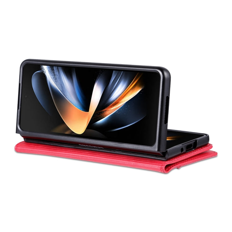 AZNS Custodia per telefono in pelle a conchiglia con struttura in vitello magnetico, For Samsung Galaxy Z Fold5 5G, For Samsung Galaxy Z Flip5 5G