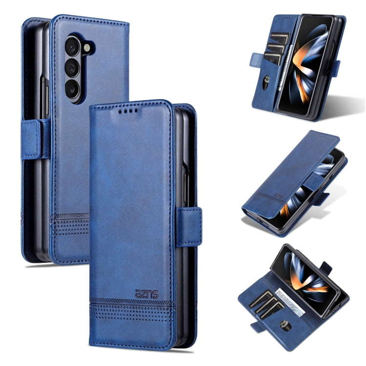 AZNS Custodia per telefono in pelle a conchiglia con struttura in vitello magnetico