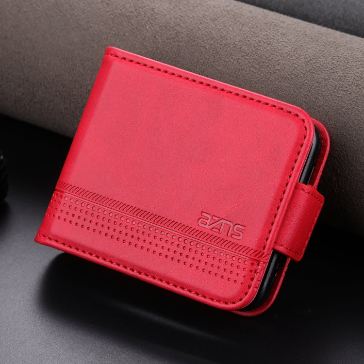 AZNS Custodia per telefono in pelle a conchiglia con struttura in vitello magnetico, For Samsung Galaxy Z Flip6 5G, For Samsung Galaxy Z Fold6 5G, For Samsung Galaxy Z Fold5 5G, For Samsung Galaxy Z Flip5 5G