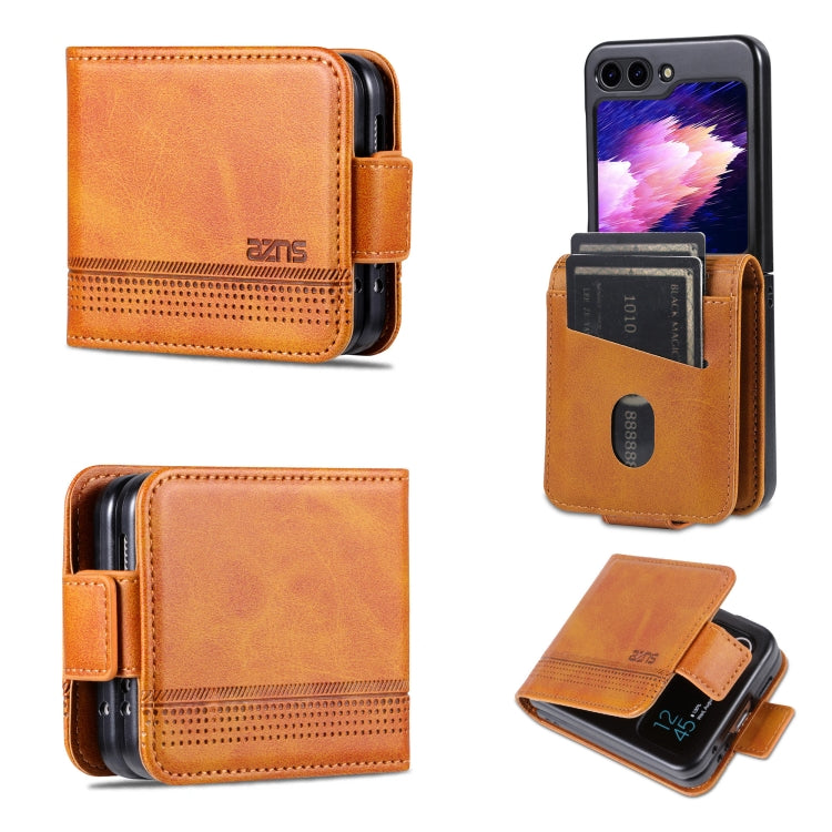 AZNS Custodia per telefono in pelle a conchiglia con struttura in vitello magnetico, For Galaxy Z Fold8 Ultra 5G, For Galaxy Z Flip8 5G, For Samsung Galaxy Z Flip7 FE / Flip6, For Samsung Galaxy Z Fold7 5G
