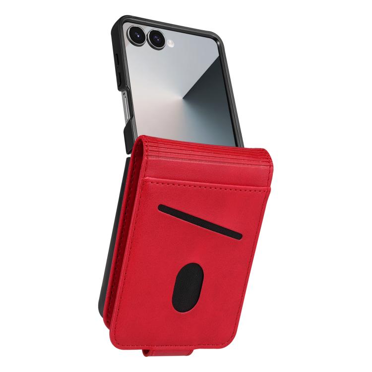 AZNS Custodia per telefono in pelle a conchiglia con struttura in vitello magnetico, For Samsung Galaxy Z Flip7 5G, For Samsung Galaxy Z Fold6 5G, For Samsung Galaxy Z Fold5 5G, For Samsung Galaxy Z Flip5 5G