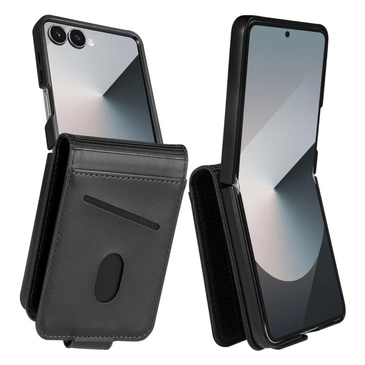 AZNS Custodia per telefono in pelle a conchiglia con struttura in vitello magnetico