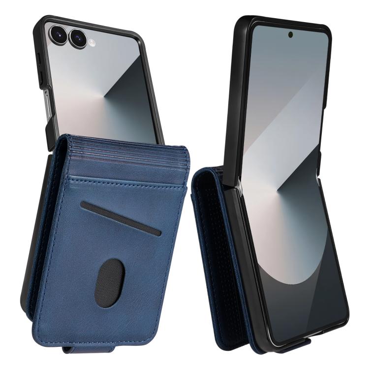 AZNS Custodia per telefono in pelle a conchiglia con struttura in vitello magnetico