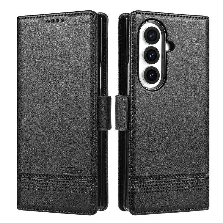AZNS Custodia per telefono in pelle a conchiglia con struttura in vitello magnetico