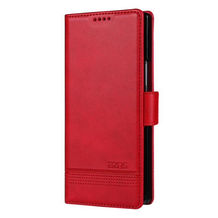 AZNS Custodia per telefono in pelle a conchiglia con struttura in vitello magnetico, For Galaxy Z Fold8 Ultra 5G, For Galaxy Z Flip8 5G, For Samsung Galaxy Z Flip7 FE / Flip6, For Samsung Galaxy Z Fold7 5G