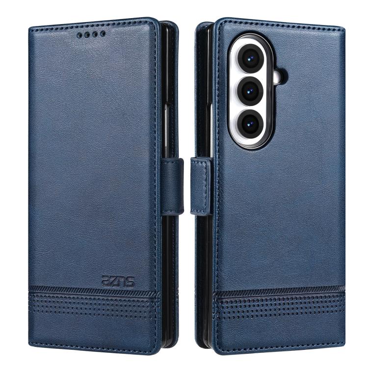 AZNS Custodia per telefono in pelle a conchiglia con struttura in vitello magnetico, For Galaxy Z Fold8 Ultra 5G, For Galaxy Z Flip8 5G, For Samsung Galaxy Z Flip7 FE / Flip6, For Samsung Galaxy Z Fold7 5G