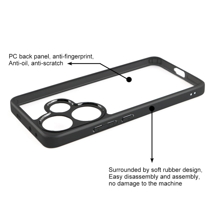 TPU smerigliato + custodia per telefono PC trasparente, For Xiaomi Redmi Turbo 3, For Xiaomi Redmi Note 13 Pro 4G, For Xiaomi Redmi Note 13 4G, For Xiaomi 14 Ultra, For Xiaomi 14, For Xiaomi Redmi Note 13 5G, For Xiaomi Redmi Note 13 Pro+