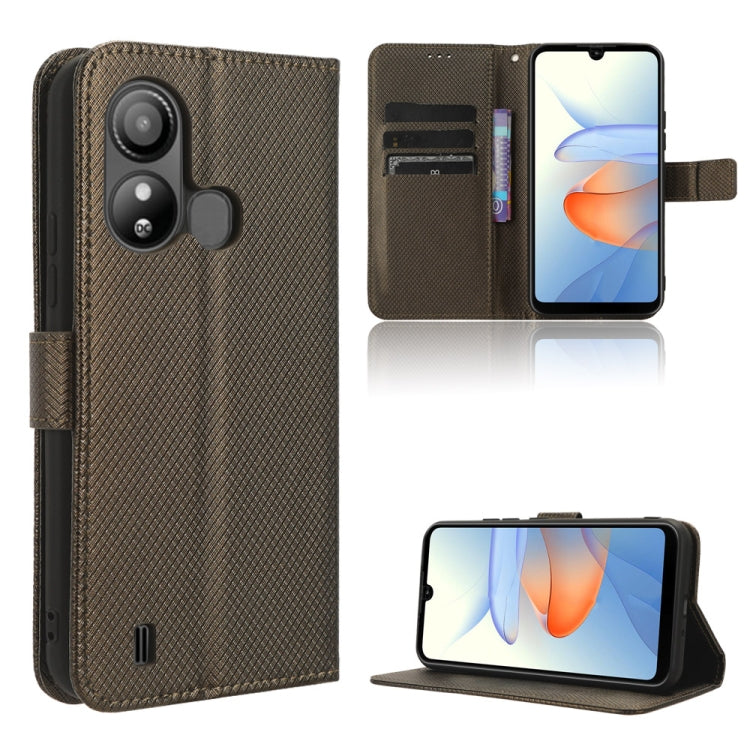 Custodia per telefono in pelle con trama a diamante, For ZTE Blade A53 Pro, For ZTE nubia Z50S Pro, For ZTE Blade L220, For ZTE Axon 40 Lite
