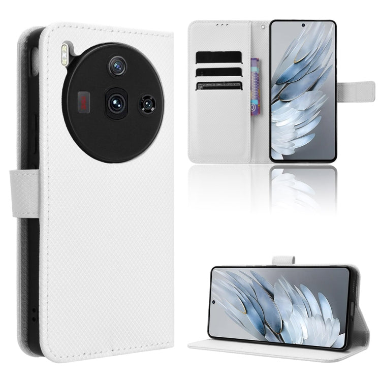 Custodia per telefono in pelle con trama a diamante, For ZTE Blade V50 Vita 4G, For ZTE Blade A33s, For ZTE Blade A53 Pro, For ZTE nubia Z50S Pro