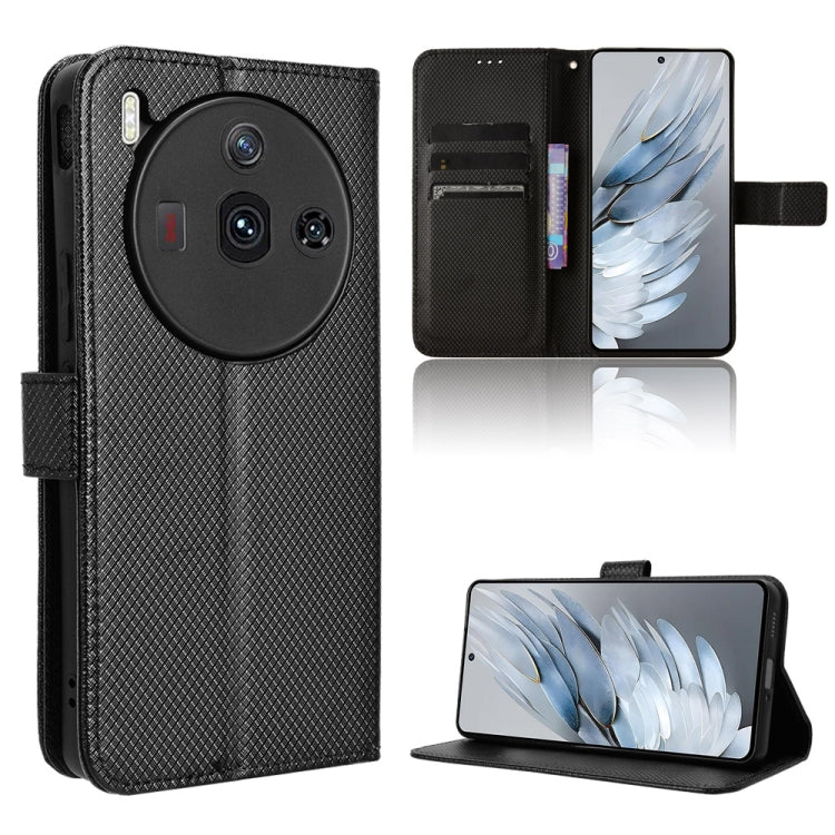 Custodia per telefono in pelle con trama a diamante, For ZTE Blade V50 Vita 4G, For ZTE Blade A33s, For ZTE Blade A53 Pro, For ZTE nubia Z50S Pro