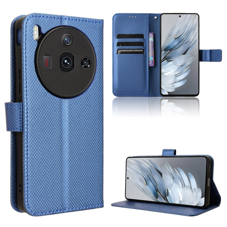 Custodia per telefono in pelle con trama a diamante, For ZTE Blade A53 Pro, For ZTE nubia Z50S Pro, For ZTE Blade L220, For ZTE Axon 40 Lite