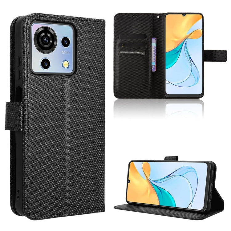 Custodia per telefono in pelle con trama a diamante, For ZTE Blade V50 Vita 4G, For ZTE Blade A33s, For ZTE Blade A53 Pro, For ZTE nubia Z50S Pro