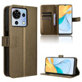 Custodia per telefono in pelle con trama a diamante, For ZTE Blade V50 Vita 4G, For ZTE Blade A33s, For ZTE Blade A53 Pro, For ZTE nubia Z50S Pro