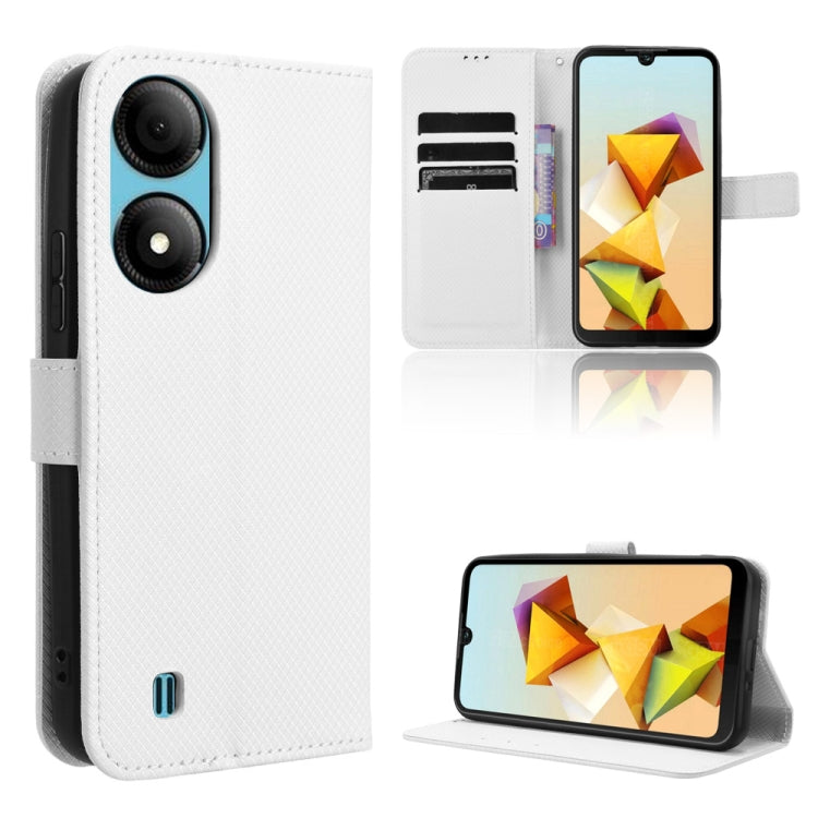 Custodia per telefono in pelle con trama a diamante, For ZTE Blade A73 5G, For ZTE Blade V50 Vita 4G, For ZTE Blade A33s, For ZTE Blade A53 Pro