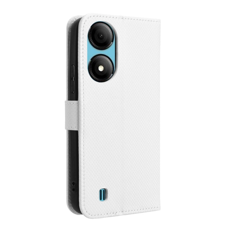 Custodia per telefono in pelle con trama a diamante, For ZTE Blade A33s, For ZTE Blade A53 Pro, For ZTE nubia Z50S Pro, For ZTE Blade L220