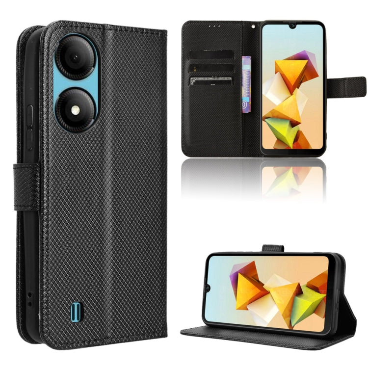 Custodia per telefono in pelle con trama a diamante, For ZTE Blade V50 Vita 4G, For ZTE Blade A33s, For ZTE Blade A53 Pro, For ZTE nubia Z50S Pro