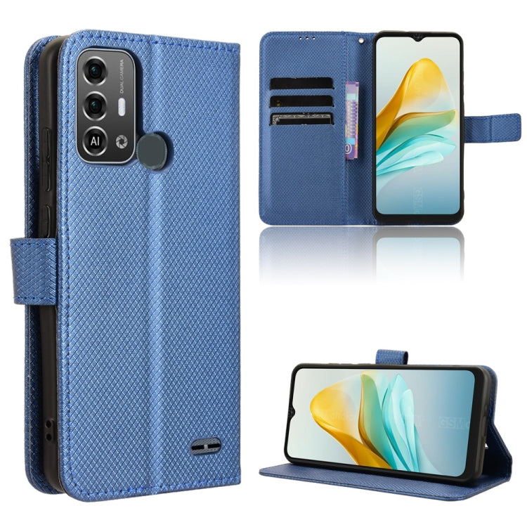 Custodia per telefono in pelle con trama a diamante, For ZTE Blade V50 Vita 4G, For ZTE Blade A33s, For ZTE Blade A53 Pro, For ZTE nubia Z50S Pro