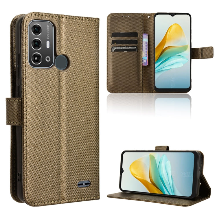 Custodia per telefono in pelle con trama a diamante, For ZTE Blade V50 Vita 4G, For ZTE Blade A33s, For ZTE Blade A53 Pro, For ZTE nubia Z50S Pro