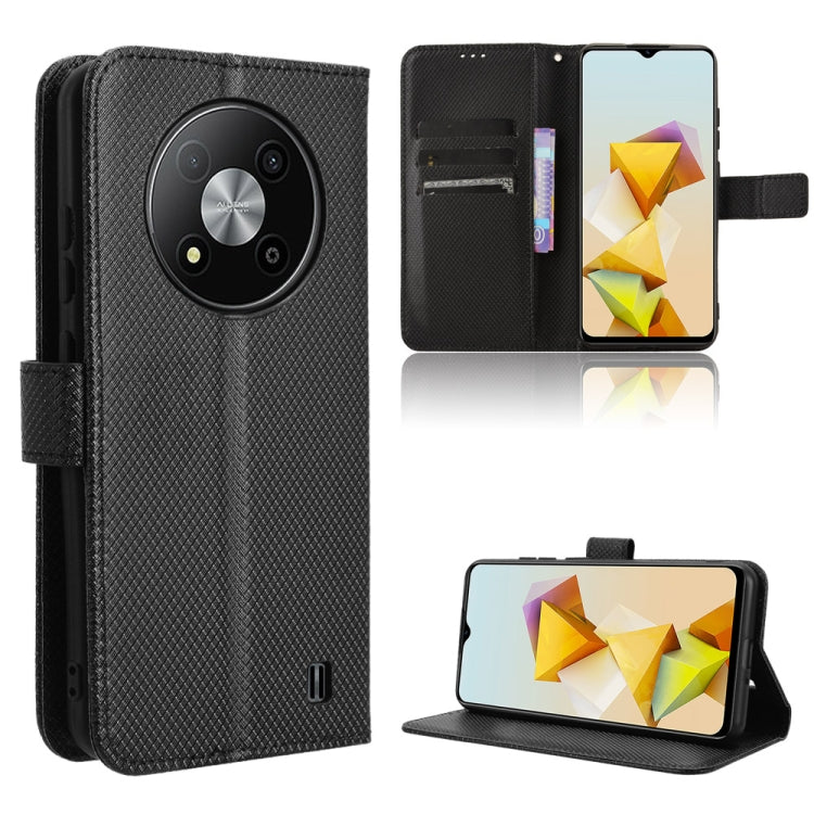 Custodia per telefono in pelle con trama a diamante, For ZTE Blade A54, For ZTE Blade A73 4G, For ZTE nubia Red Magic 9 Pro, For ZTE Blade A73 5G